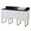 American Imaginations AI-1441 Plywood-Veneer Vanity Set In White