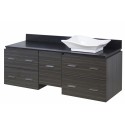 American Imaginations AI-1462 Plywood-Melamine Vanity Set In Dawn Grey