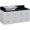 American Imaginations AI-1500 Plywood-Veneer Vanity Set In White