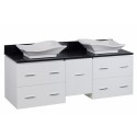 American Imaginations AI-1521 Plywood-Veneer Vanity Set In White