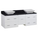 American Imaginations AI-1524 Plywood-Veneer Vanity Set In White