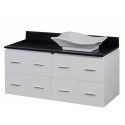 American Imaginations AI-1528 Plywood-Veneer Vanity Set In White