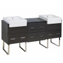 American Imaginations AI-1558 Plywood-Melamine Vanity Set In Dawn Grey