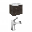 American Imaginations AI-8364 Plywood-Melamine Vanity Set In Dawn Grey With Single Hole CUPC Faucet