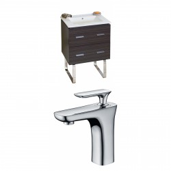 American Imaginations AI-8374 Plywood-Melamine Vanity Set In Dawn Grey With Single Hole CUPC Faucet