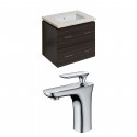American Imaginations AI-8381 Plywood-Melamine Vanity Set In Dawn Grey With Single Hole CUPC Faucet