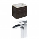 American Imaginations AI-8382 Plywood-Melamine Vanity Set In Dawn Grey With Single Hole CUPC Faucet