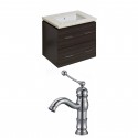 American Imaginations AI-8384 Plywood-Melamine Vanity Set In Dawn Grey With Single Hole CUPC Faucet