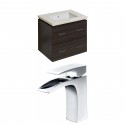 American Imaginations AI-8389 Plywood-Melamine Vanity Set In Dawn Grey With Single Hole CUPC Faucet