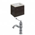 American Imaginations AI-8391 Plywood-Melamine Vanity Set In Dawn Grey With Single Hole CUPC Faucet