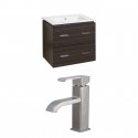 American Imaginations AI-8397 Plywood-Melamine Vanity Set In Dawn Grey With Single Hole CUPC Faucet