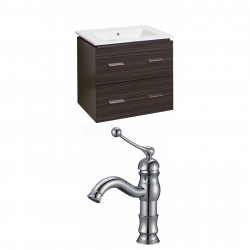 American Imaginations AI-8398 Plywood-Melamine Vanity Set In Dawn Grey With Single Hole CUPC Faucet