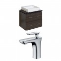 American Imaginations AI-8402 Plywood-Melamine Vanity Set In Dawn Grey With Single Hole CUPC Faucet