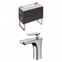 American Imaginations AI-8437 Plywood-Melamine Vanity Set In Dawn Grey With Single Hole CUPC Faucet