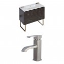 American Imaginations AI-8439 Plywood-Melamine Vanity Set In Dawn Grey With Single Hole CUPC Faucet