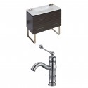 American Imaginations AI-8440 Plywood-Melamine Vanity Set In Dawn Grey With Single Hole CUPC Faucet