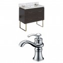 American Imaginations AI-8442 Plywood-Melamine Vanity Set In Dawn Grey With Single Hole CUPC Faucet