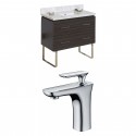 American Imaginations AI-8451 Plywood-Melamine Vanity Set In Dawn Grey With Single Hole CUPC Faucet