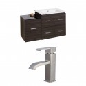 American Imaginations AI-8460 Plywood-Melamine Vanity Set In Dawn Grey With Single Hole CUPC Faucet