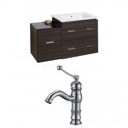 American Imaginations AI-8461 Plywood-Melamine Vanity Set In Dawn Grey With Single Hole CUPC Faucet