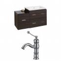 American Imaginations AI-8461 Plywood-Melamine Vanity Set In Dawn Grey With Single Hole CUPC Faucet