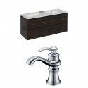 American Imaginations AI-8463 Plywood-Melamine Vanity Set In Dawn Grey With Single Hole CUPC Faucet