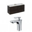 American Imaginations AI-8465 Plywood-Melamine Vanity Set In Dawn Grey With Single Hole CUPC Faucet