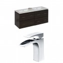 American Imaginations AI-8466 Plywood-Melamine Vanity Set In Dawn Grey With Single Hole CUPC Faucet