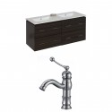 American Imaginations AI-8468 Plywood-Melamine Vanity Set In Dawn Grey With Single Hole CUPC Faucet