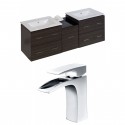 American Imaginations AI-8480 Plywood-Melamine Vanity Set In Dawn Grey With Single Hole CUPC Faucet