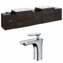American Imaginations AI-8507 Plywood-Melamine Vanity Set In Dawn Grey With Single Hole CUPC Faucet