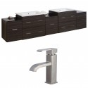 American Imaginations AI-8509 Plywood-Melamine Vanity Set In Dawn Grey With Single Hole CUPC Faucet