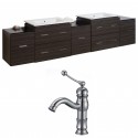 American Imaginations AI-8510 Plywood-Melamine Vanity Set In Dawn Grey With Single Hole CUPC Faucet