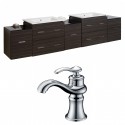 American Imaginations AI-8512 Plywood-Melamine Vanity Set In Dawn Grey With Single Hole CUPC Faucet