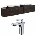 American Imaginations AI-8514 Plywood-Melamine Vanity Set In Dawn Grey With Single Hole CUPC Faucet