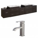 American Imaginations AI-8516 Plywood-Melamine Vanity Set In Dawn Grey With Single Hole CUPC Faucet