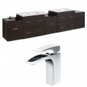 American Imaginations AI-8522 Plywood-Melamine Vanity Set In Dawn Grey With Single Hole CUPC Faucet