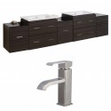 American Imaginations AI-8523 Plywood-Melamine Vanity Set In Dawn Grey With Single Hole CUPC Faucet