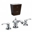 American Imaginations AI-8995 Plywood-Melamine Vanity Set In Wenge With 8-in. o.c. CUPC Faucet