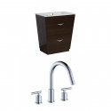 American Imaginations AI-9000 Plywood-Melamine Vanity Set In Wenge With 8-in. o.c. CUPC Faucet