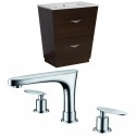 American Imaginations AI-9003 Plywood-Melamine Vanity Set In Wenge With 8-in. o.c. CUPC Faucet