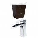 American Imaginations AI-9012 Plywood-Melamine Vanity Set In Wenge With Single Hole CUPC Faucet