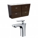 American Imaginations AI-9053 Plywood-Melamine Vanity Set In Wenge With Single Hole CUPC Faucet