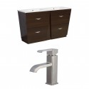 American Imaginations AI-9055 Plywood-Melamine Vanity Set In Wenge With Single Hole CUPC Faucet