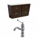 American Imaginations AI-9056 Plywood-Melamine Vanity Set In Wenge With Single Hole CUPC Faucet