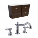 American Imaginations AI-9062 Plywood-Melamine Vanity Set In Wenge With 8-in. o.c. CUPC Faucet