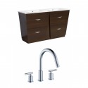 American Imaginations AI-9063 Plywood-Melamine Vanity Set In Wenge With 8-in. o.c. CUPC Faucet