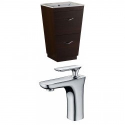 American Imaginations AI-9067 Plywood-Melamine Vanity Set In Wenge With Single Hole CUPC Faucet