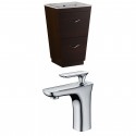 American Imaginations AI-9067 Plywood-Melamine Vanity Set In Wenge With Single Hole CUPC Faucet