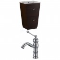 American Imaginations AI-9070 Plywood-Melamine Vanity Set In Wenge With Single Hole CUPC Faucet